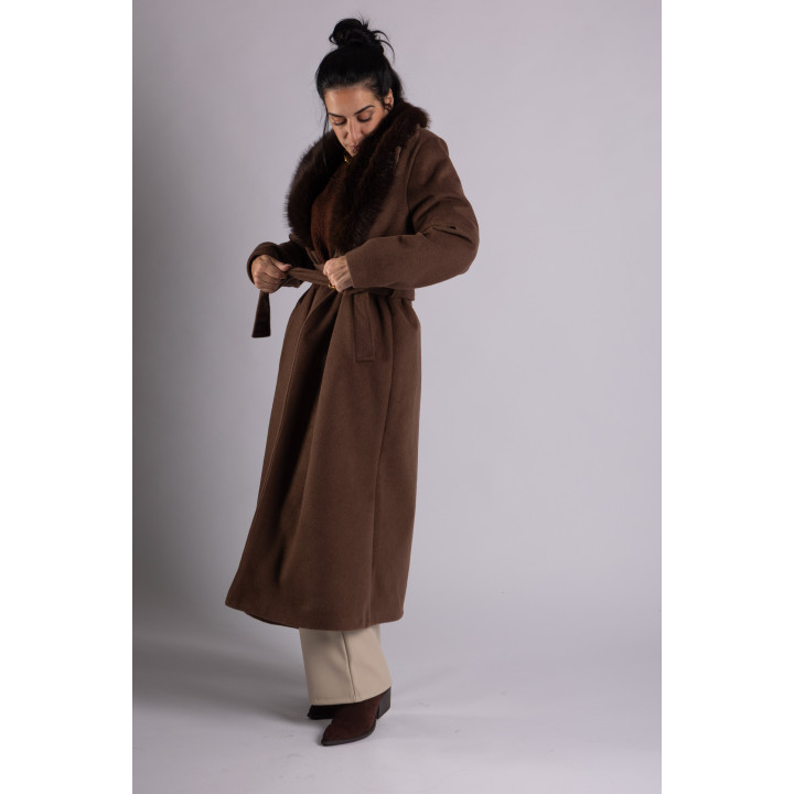 ABRIGO SOFIA COLOR CHOCOLATE