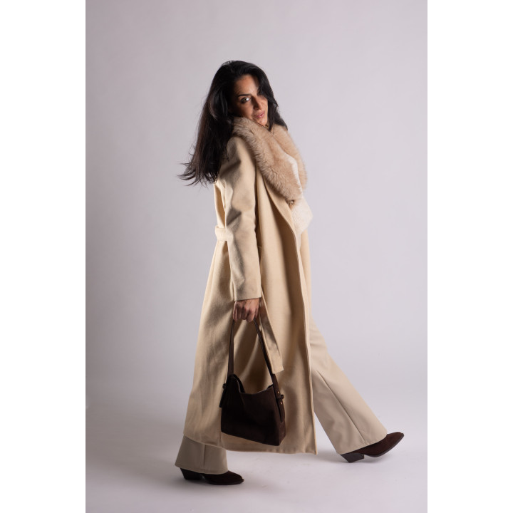 ABRIGO SOFIA COLOR BEIS